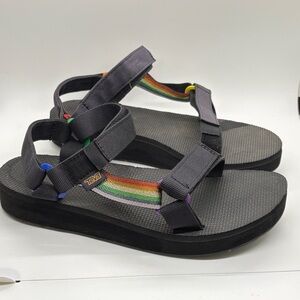Teva Universal Mid Pride Rainbow Platform Sandals 9